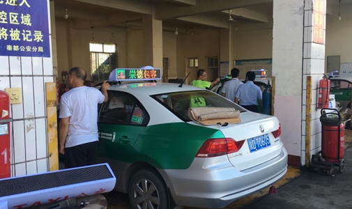 陜西省西安市智能出租車(chē)LED頂燈屏安裝項(xiàng)目
